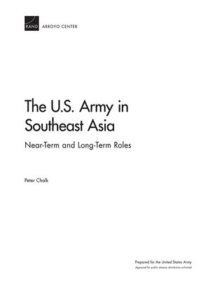 cover image of The U.S. Army in Southeast Asia
